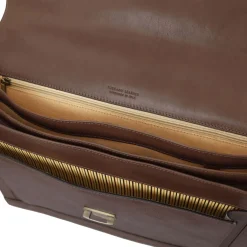 Aktentasche aus Leder 3 Fächer