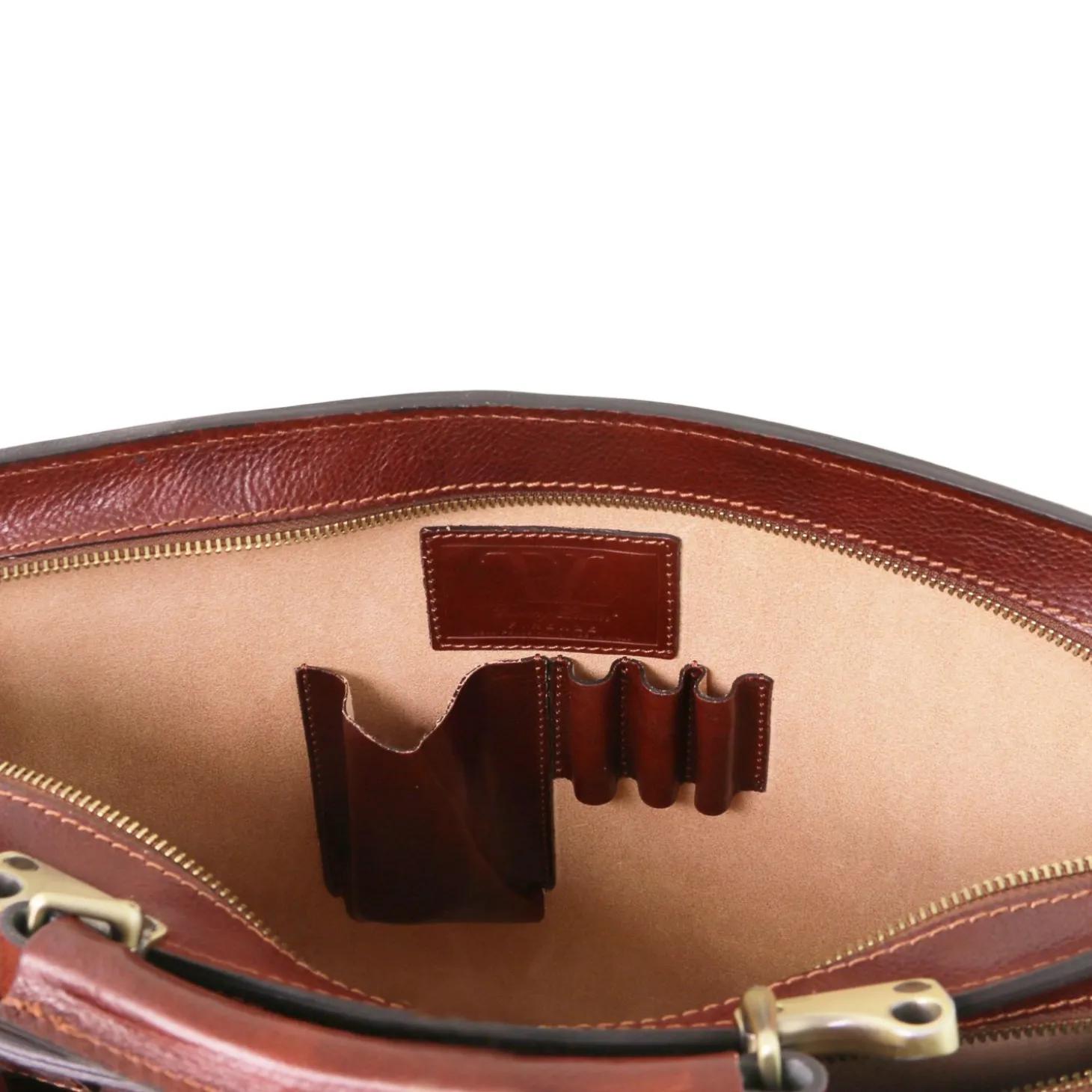 Aktentasche aus Leder 2 Fächer