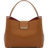 Beuteltasche aus Leder