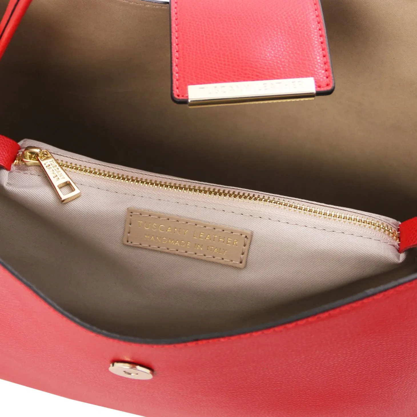 Beuteltasche aus Leder