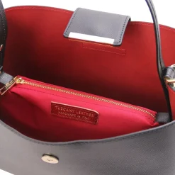 Beuteltasche aus Leder