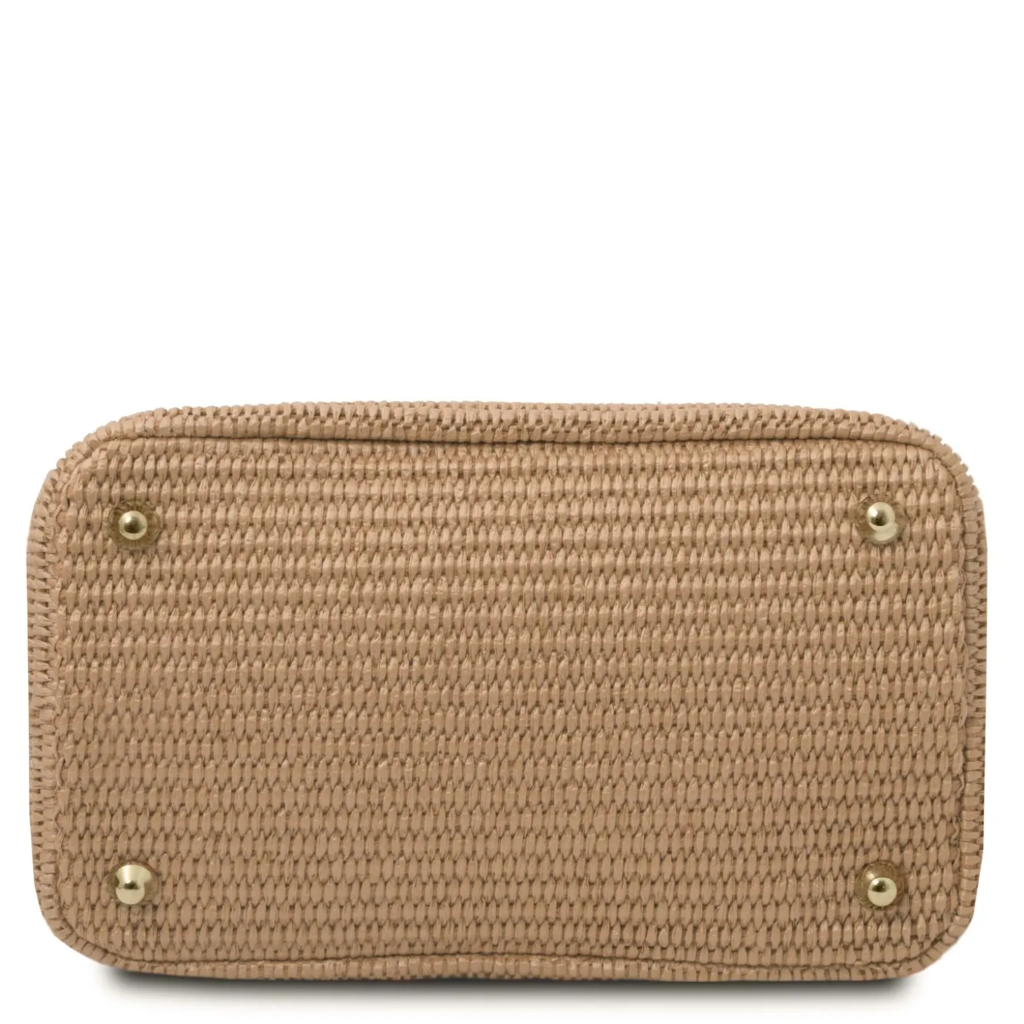 Beuteltasche mit Stroheffekt