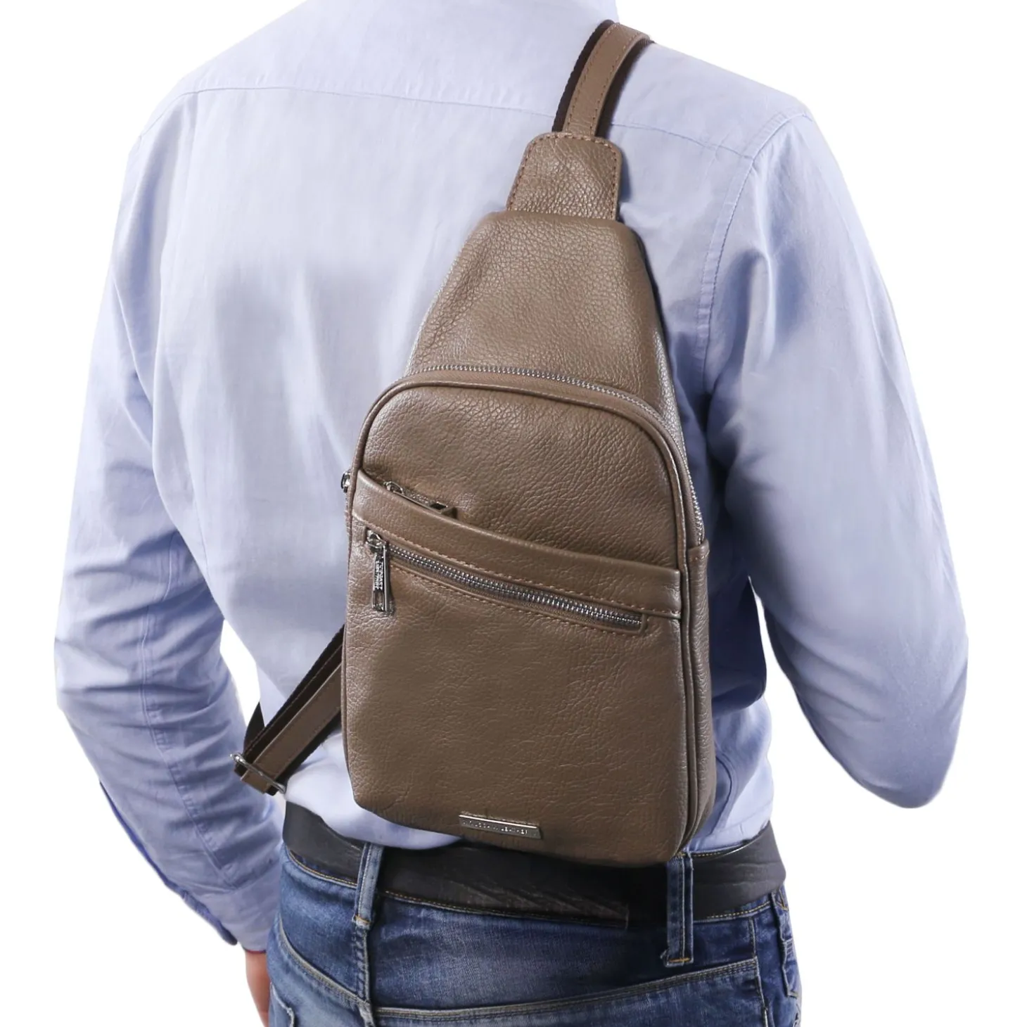 Brusttasche aus Weichem Leder
