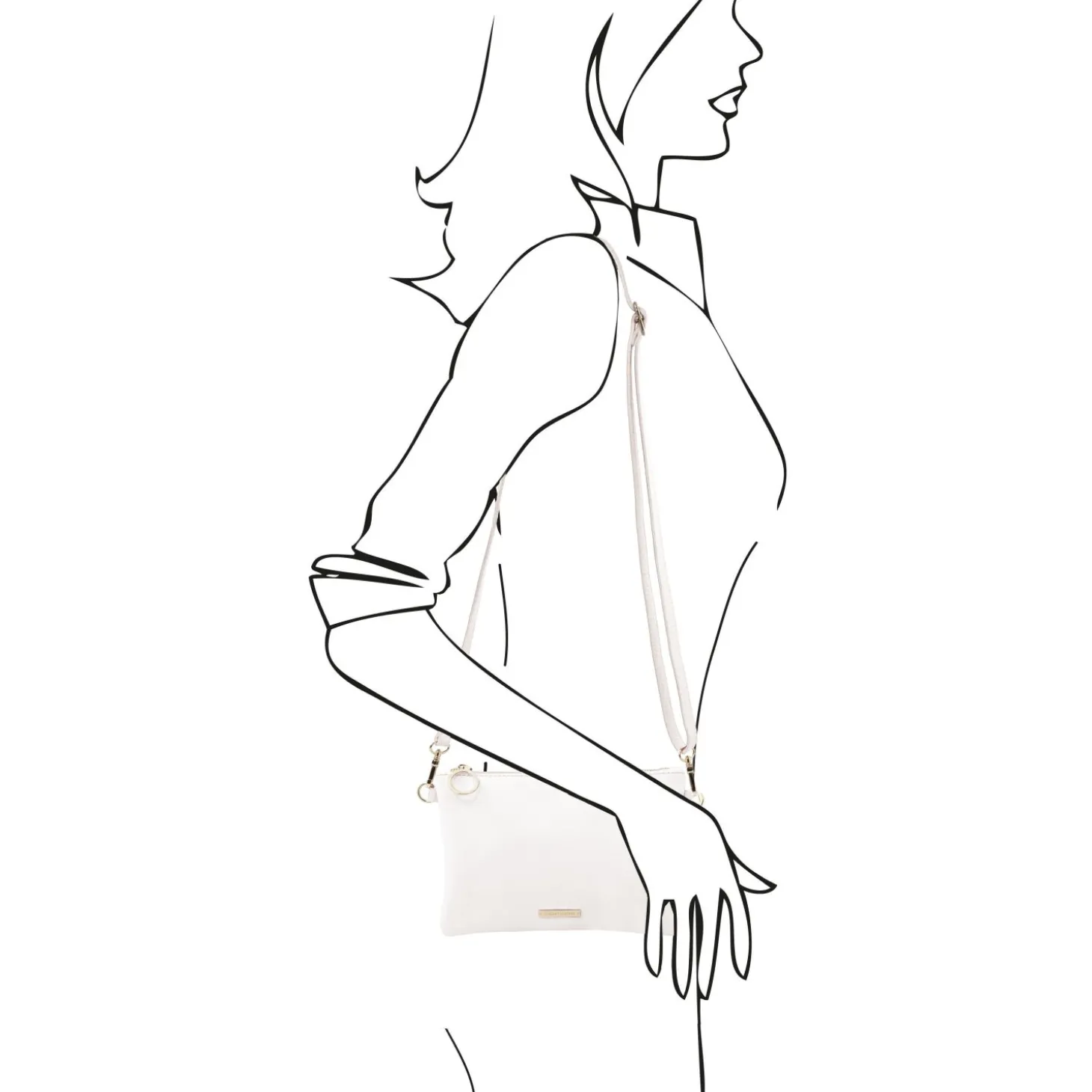 Clutch aus Weichem Leder