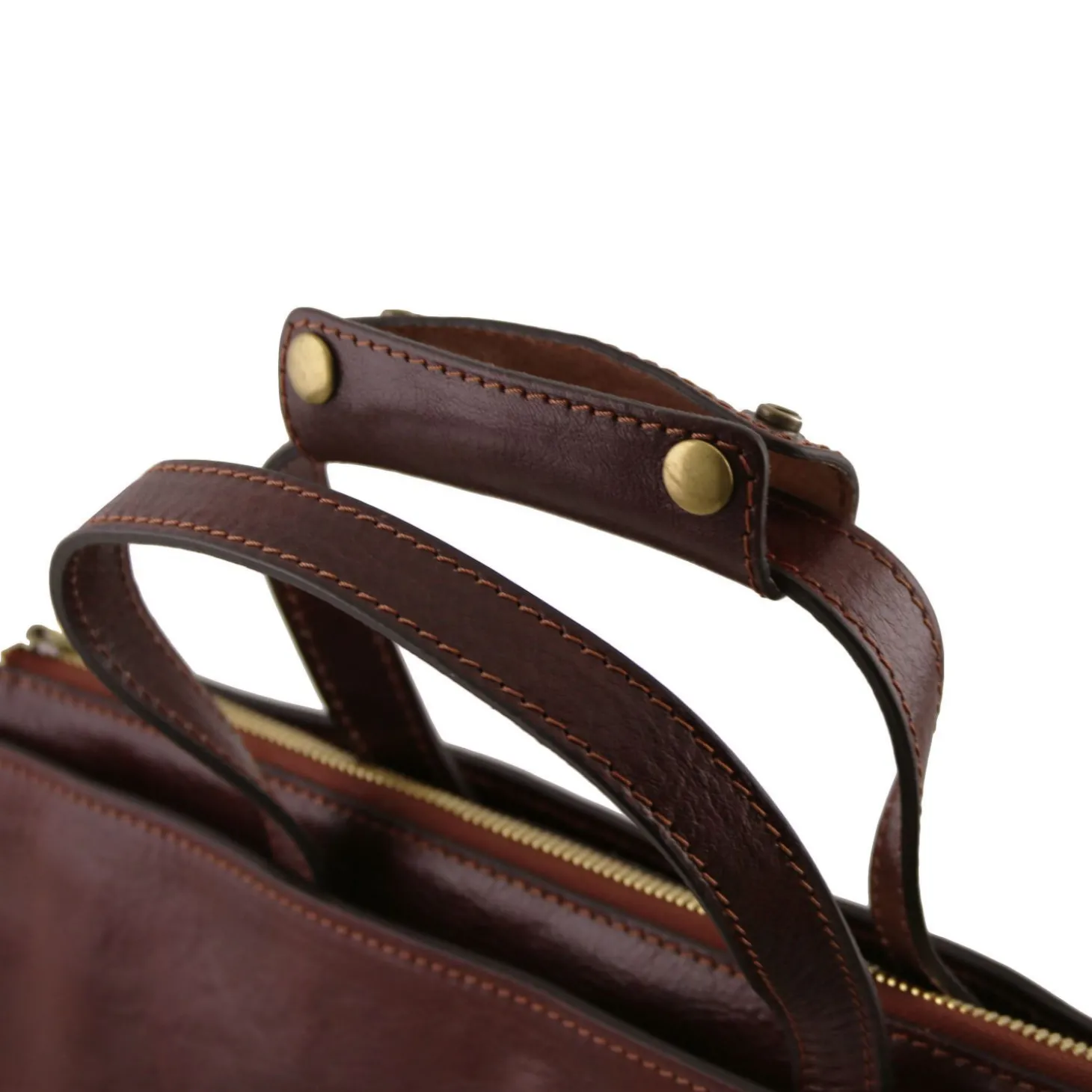 Damen - Aktentasche aus Leder 3 Fächer