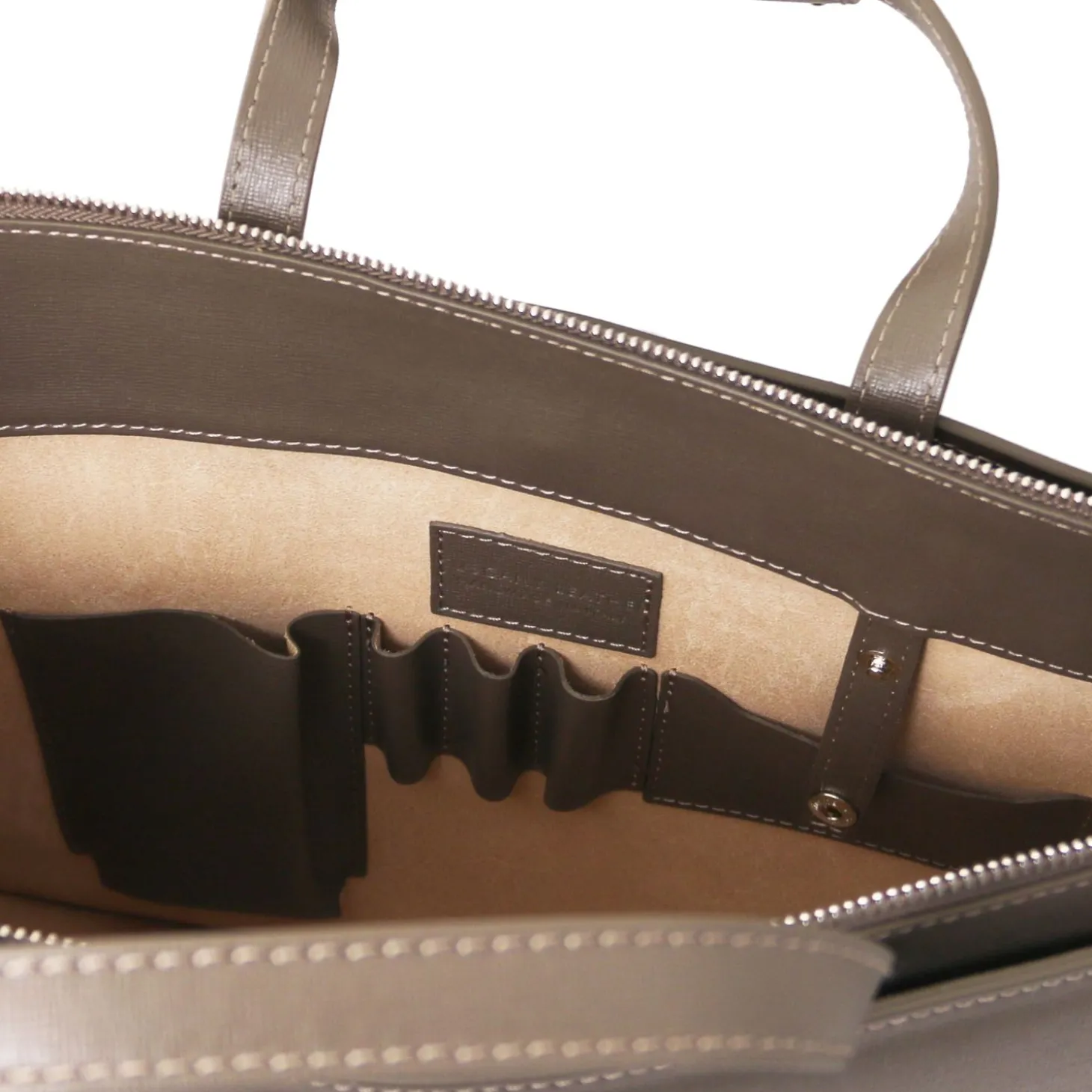 Damen - Aktentasche aus Saffiano Leder 3 Fächer