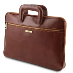 Dokumenten - Tasche aus Leder