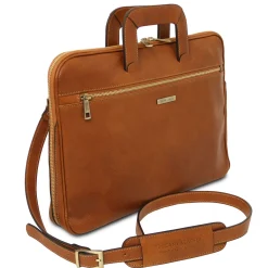 Dokumenten - Tasche aus Leder