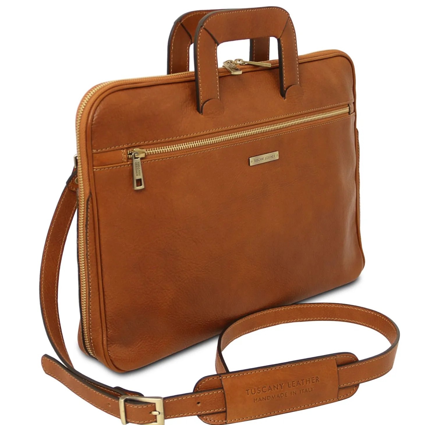 Dokumenten - Tasche aus Leder