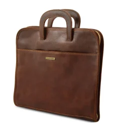 Dokumenten - Tasche aus Leder
