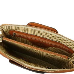 Dokumenten - Tasche aus Leder