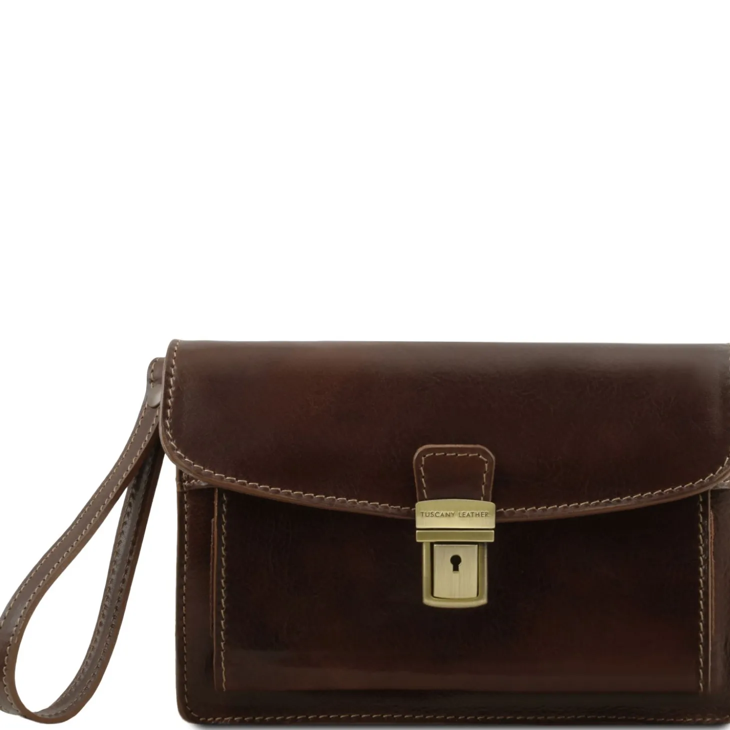 Elegante Handgelenktasche/Herrentasche aus Leder