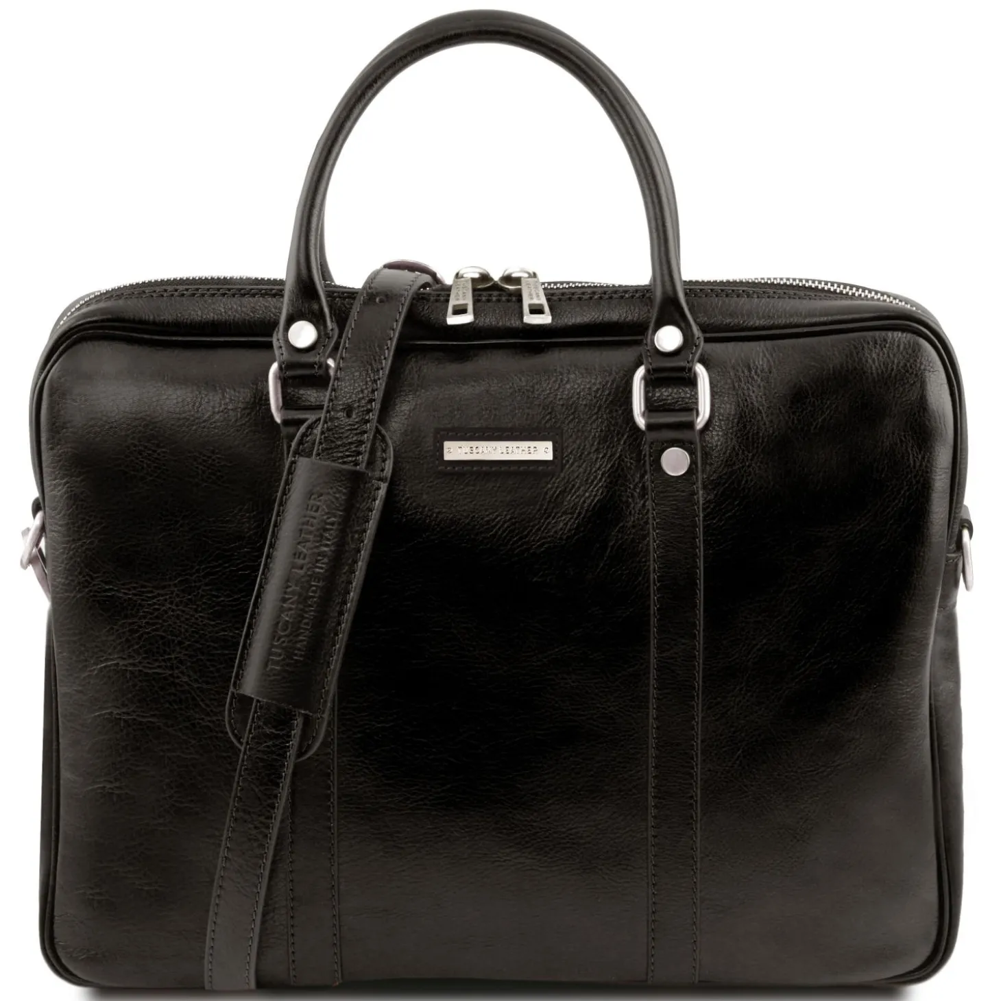 Elegante Laptop Aktentsche aus Leder