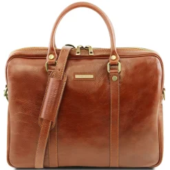 Elegante Laptop Aktentsche aus Leder