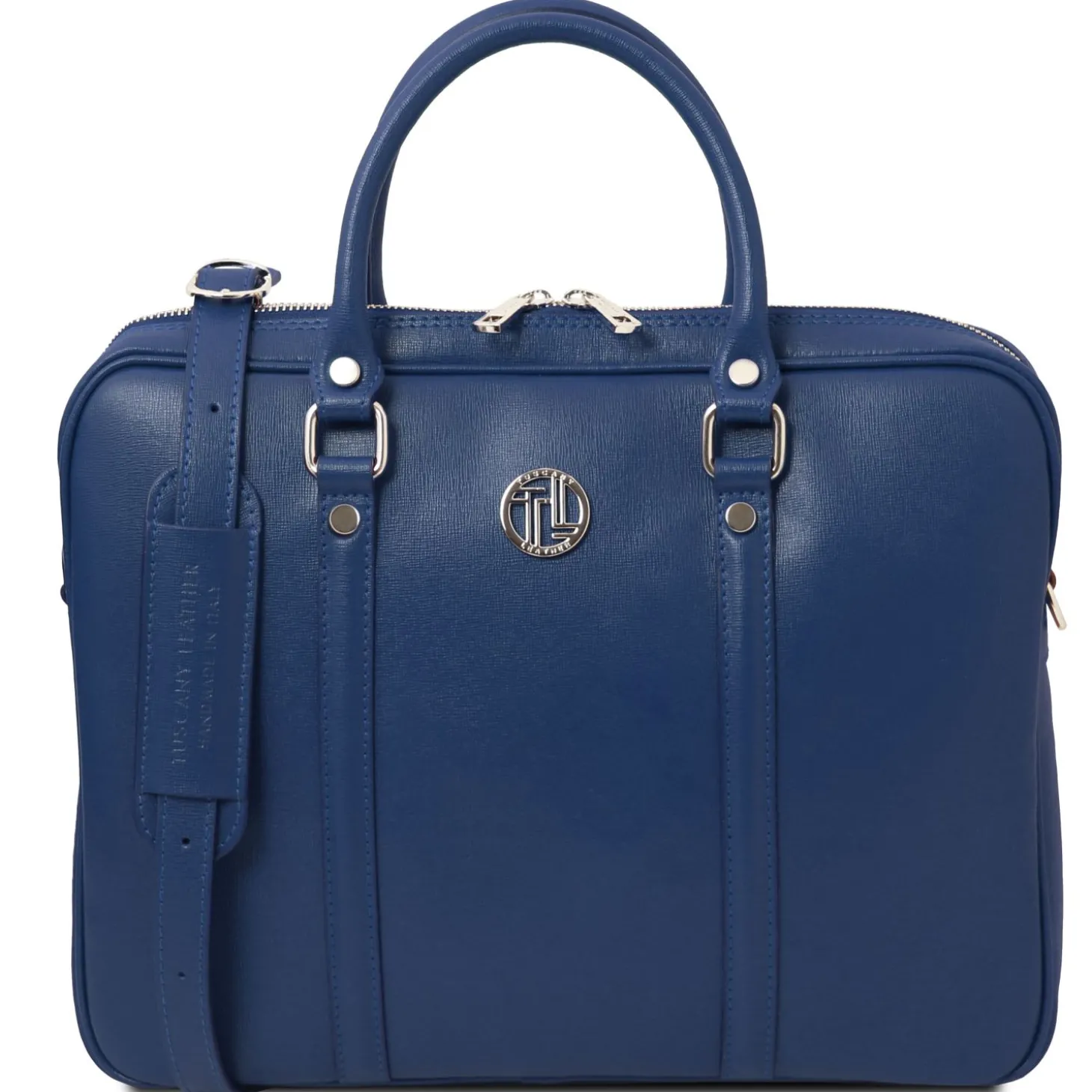 Elegante Laptop Aktentsche aus Saffiano Leder