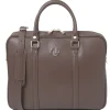 Elegante Laptop Aktentsche aus Saffiano Leder