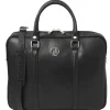 Elegante Laptop Aktentsche aus Saffiano Leder