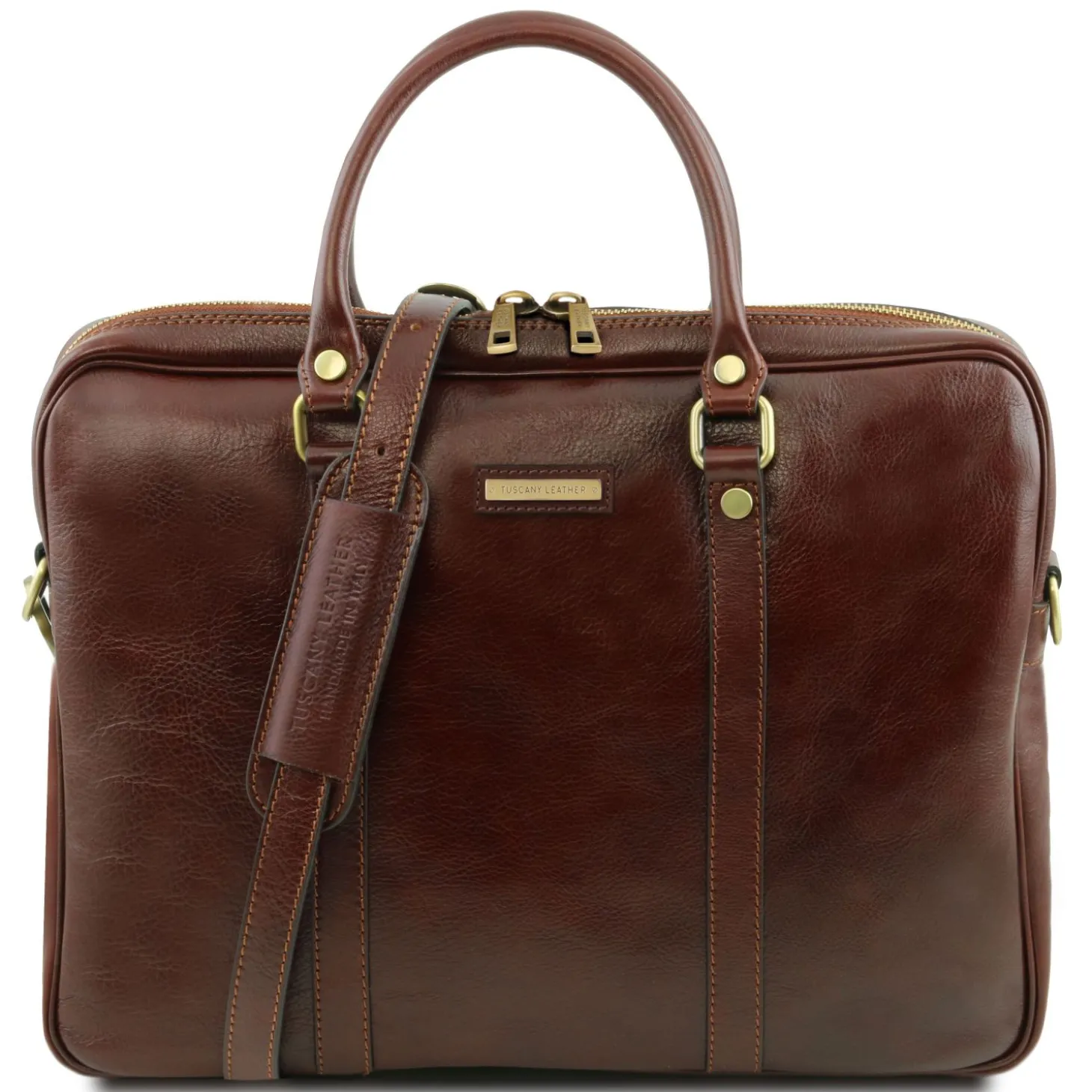 Elegante Laptop Aktentsche aus Leder