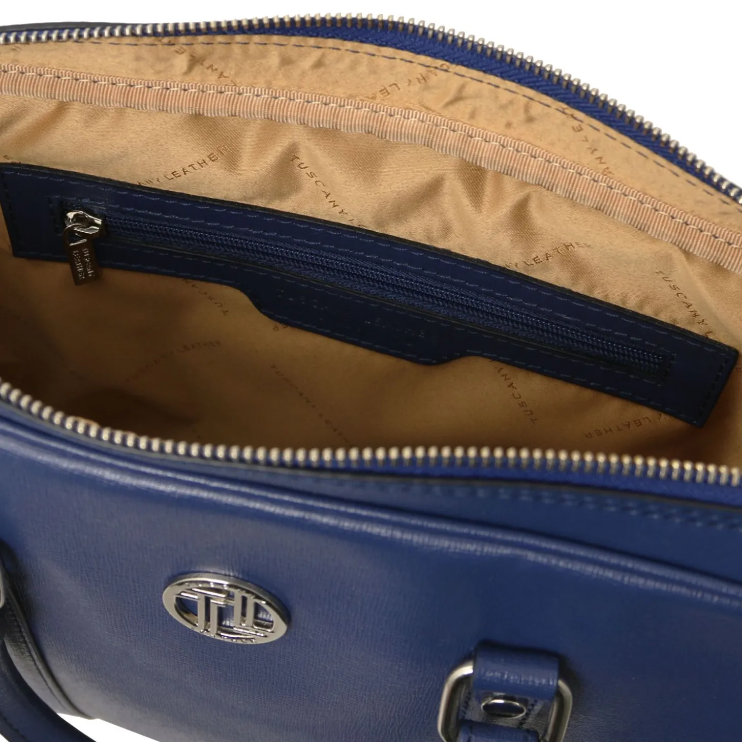 Elegante Laptop Aktentsche aus Saffiano Leder