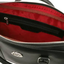 Elegante Laptop Aktentsche aus Saffiano Leder