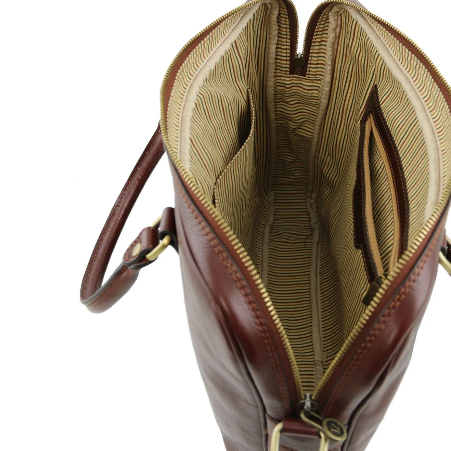 Elegante Laptop Aktentsche aus Leder