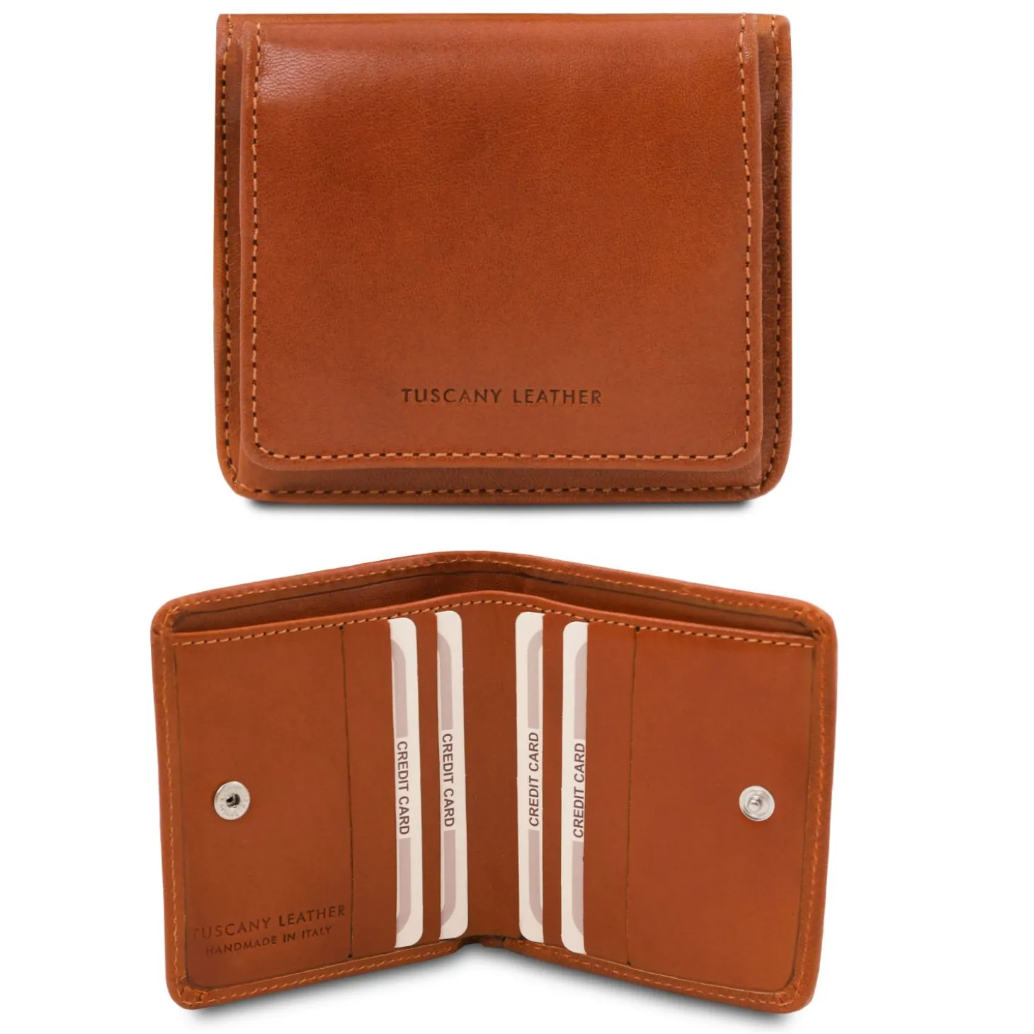 Exklusive Brieftasche aus Leder mit Münzfach