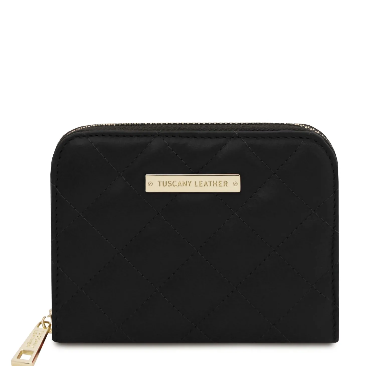 Exklusive Damenbrieftasche aus Weichem Leder mit Rundum-Reißverschluss