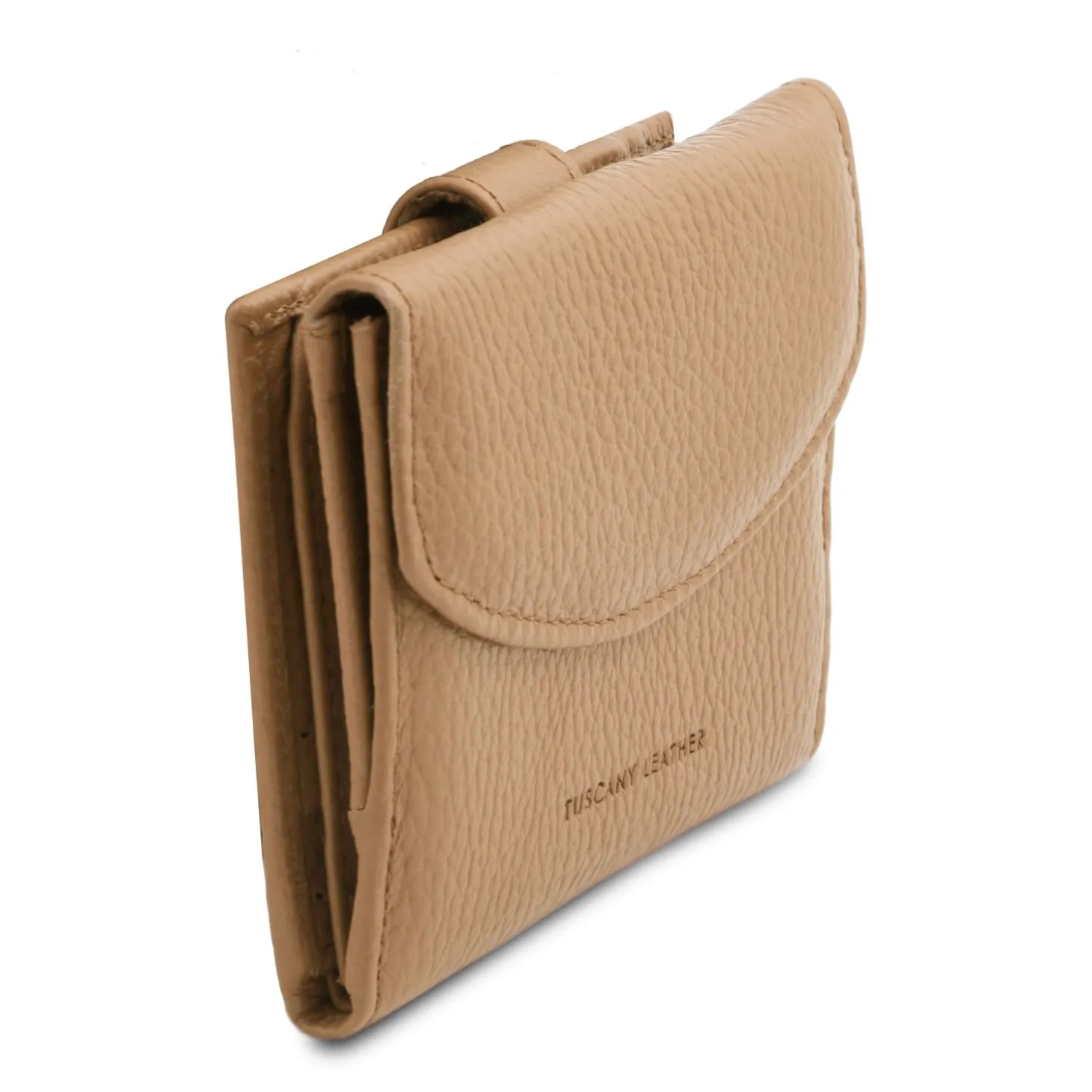 Exklusive Damenbrieftasche aus Leder mit 3 Scheinfächern und Münzfach