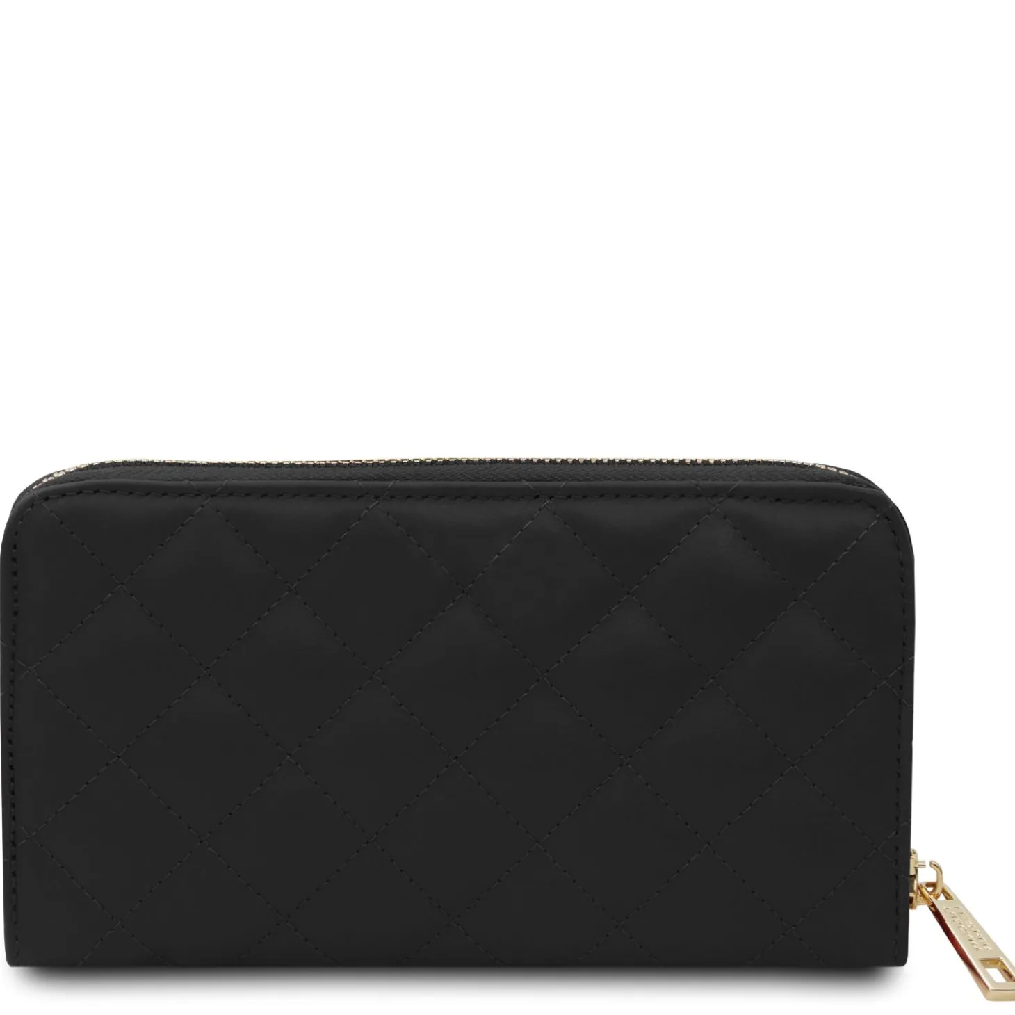 Exklusive Damenbrieftasche aus Weichem Leder mit Rundum-Reißverschluss