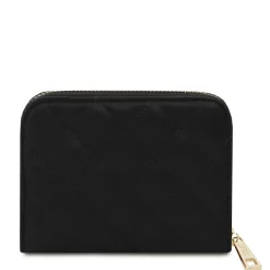 Exklusive Damenbrieftasche aus Weichem Leder mit Rundum-Reißverschluss