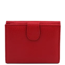 Exklusive Damenbrieftasche aus Leder mit 3 Scheinfächern und Münzfach