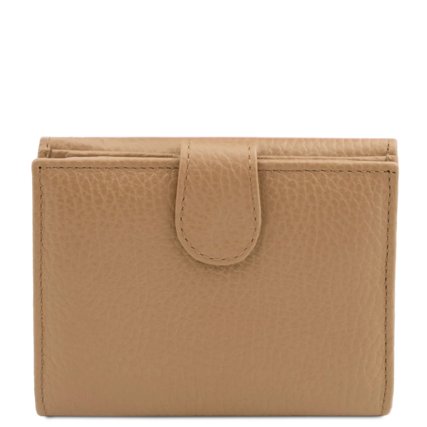 Exklusive Damenbrieftasche aus Leder mit 3 Scheinfächern und Münzfach