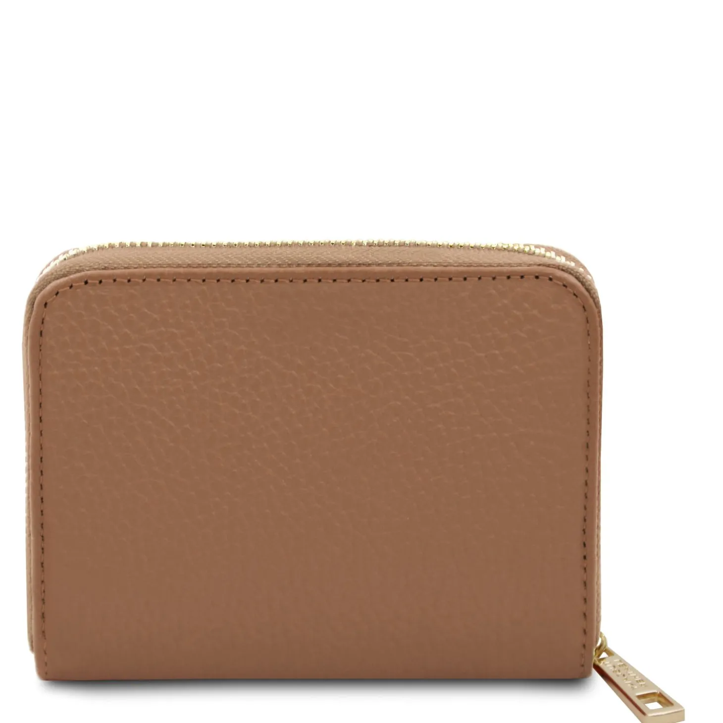 Exklusive Damenbrieftasche aus Leder mit Rundum-Reißverschluss