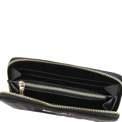 Exklusive Damenbrieftasche aus Weichem Leder mit Rundum-Reißverschluss