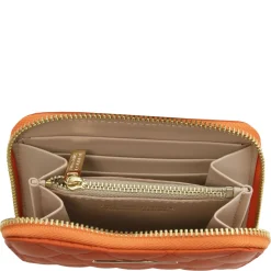Exklusive Damenbrieftasche aus Weichem Leder mit Rundum-Reißverschluss