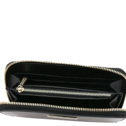 Exklusive Damenbrieftasche aus Leder mit Rundum-Reißverschluss