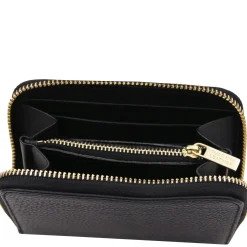 Exklusive Damenbrieftasche aus Leder mit Rundum-Reißverschluss
