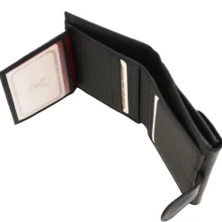 Exklusive Damenbrieftasche aus Leder mit 3 Scheinfächern und Münzfach