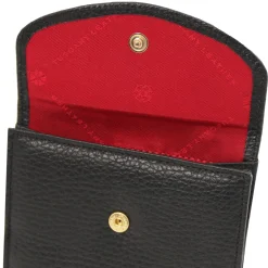 Exklusive Damenbrieftasche aus Leder mit 3 Scheinfächern und Münzfach