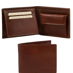 Exklusive Herren Brieftasche aus Leder mit 2 Scheinfächern und Münzfach