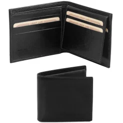 Exklusive Herren Brieftasche aus Leder mit 3 Scheinfächern und Ausweisfach