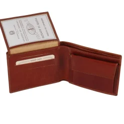 Exklusive Herren Brieftasche aus Leder mit 2 Scheinfächern und Münzfach