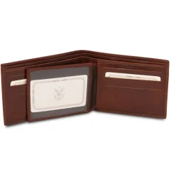 Exklusive Herren Brieftasche aus Leder mit 3 Scheinfächern