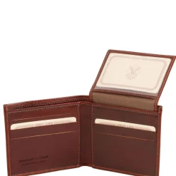 Exklusive Herren Brieftasche aus Leder mit 3 Scheinfächern und Ausweisfach
