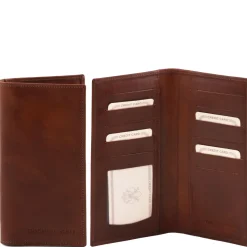 Exklusive Vertikal Herren Brieftasche aus Leder mit 2 Scheinfächern