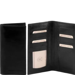 Exklusive Vertikal Herren Brieftasche aus Leder mit 2 Scheinfächern