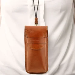 Exklusives Brillenetui aus Leder/Smartphone Etui aus Leder Gross