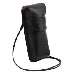 Exklusives Brillen-/Smartphone-/Uhren - Etui aus Leder