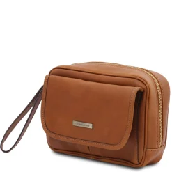 Handgelenktasche/Herrentasche aus Leder