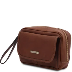 Handgelenktasche/Herrentasche aus Leder